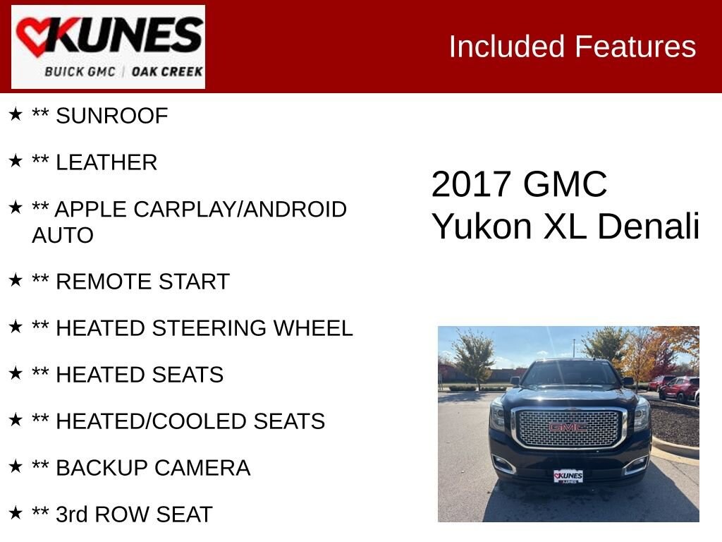 Used 2017 GMC Yukon XL Denali SUV