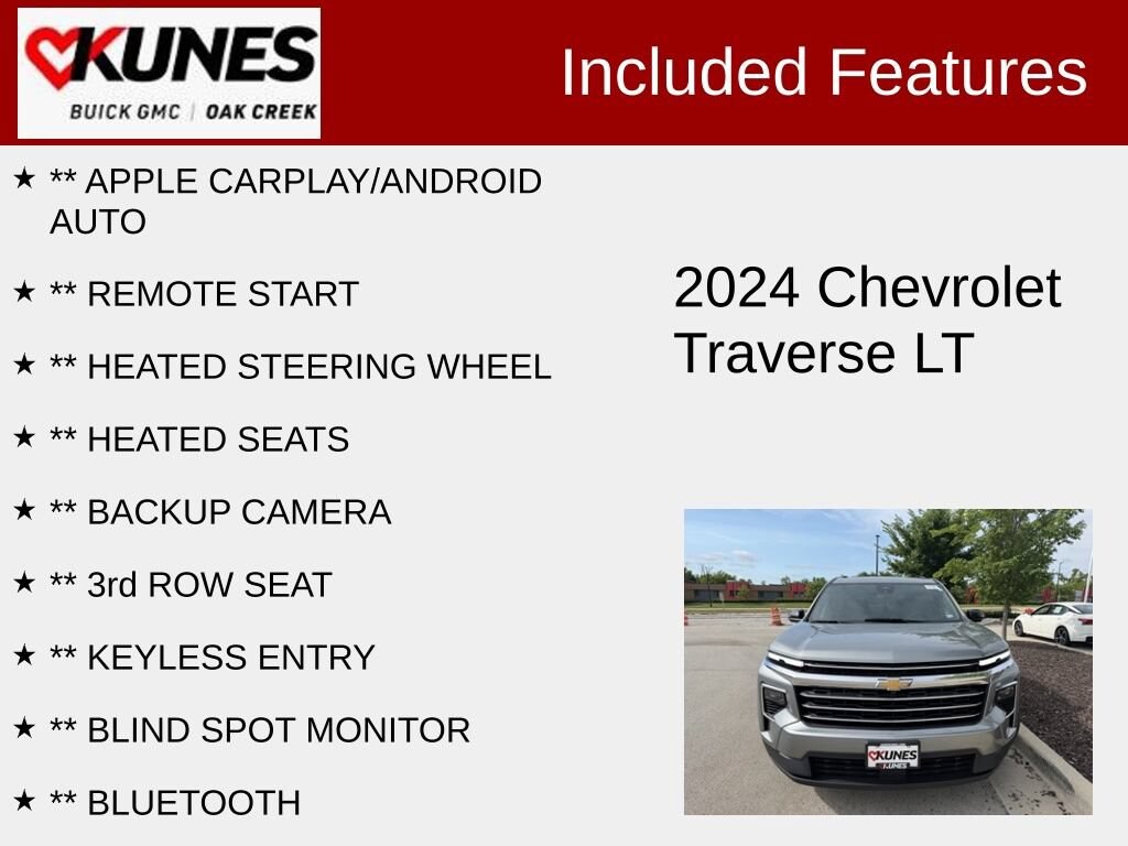 Used 2024 Chevrolet Traverse LT SUV