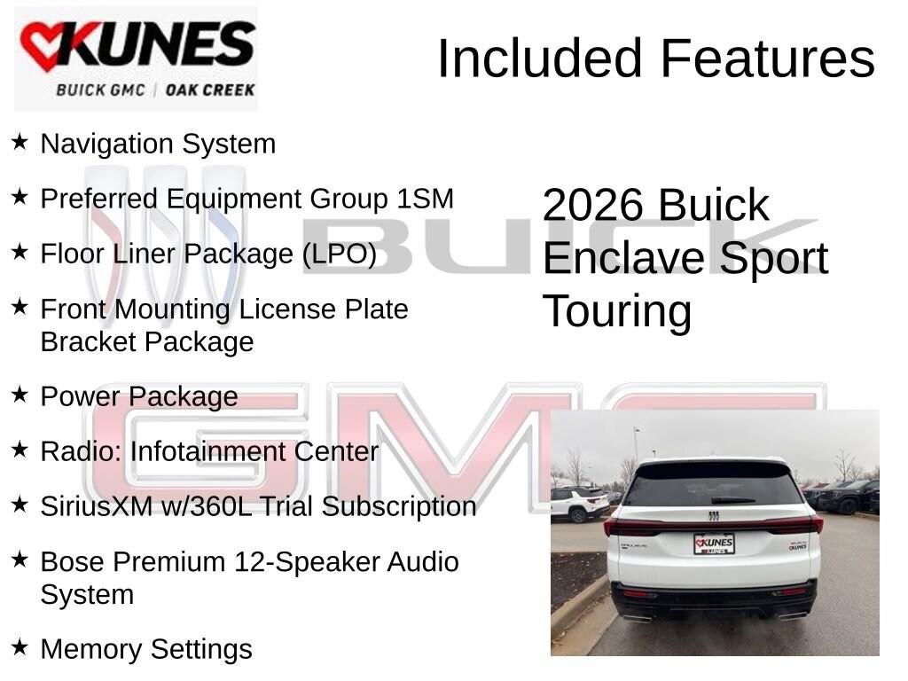 New 2026 Buick Enclave Sport Touring SUV