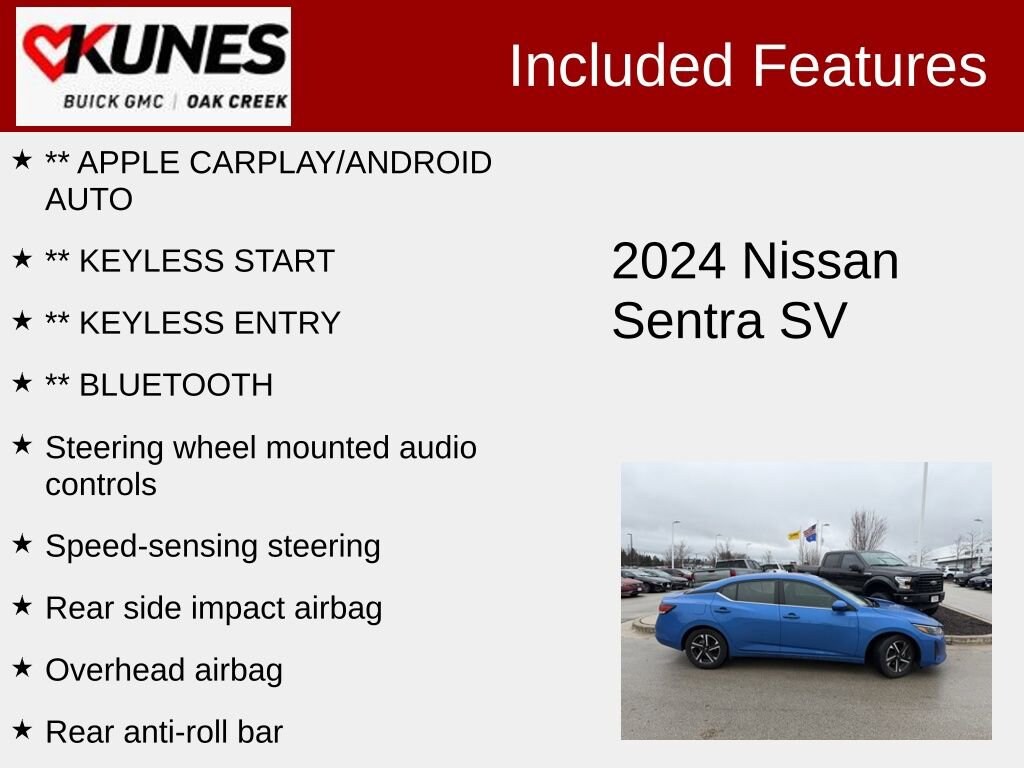 Used 2024 Nissan Sentra SV Sedan