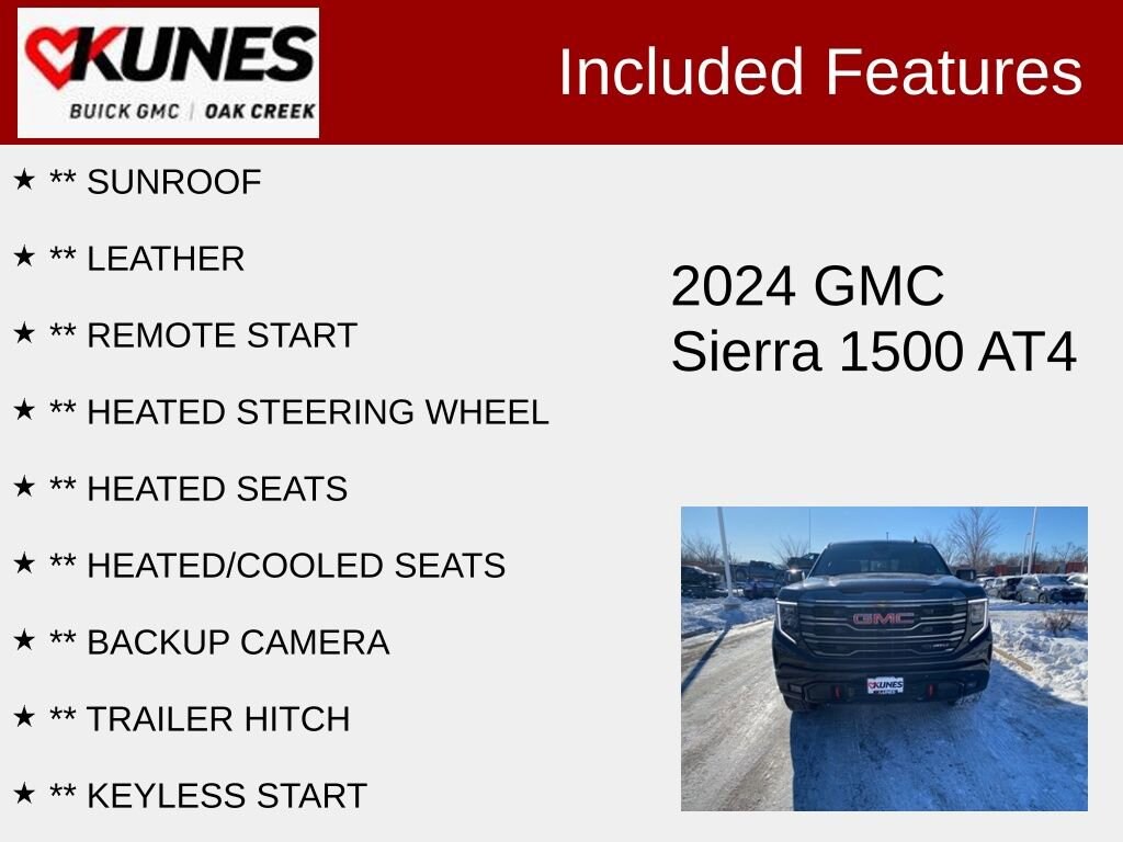 Used 2024 GMC Sierra 1500 AT4 Truck Crew Cab