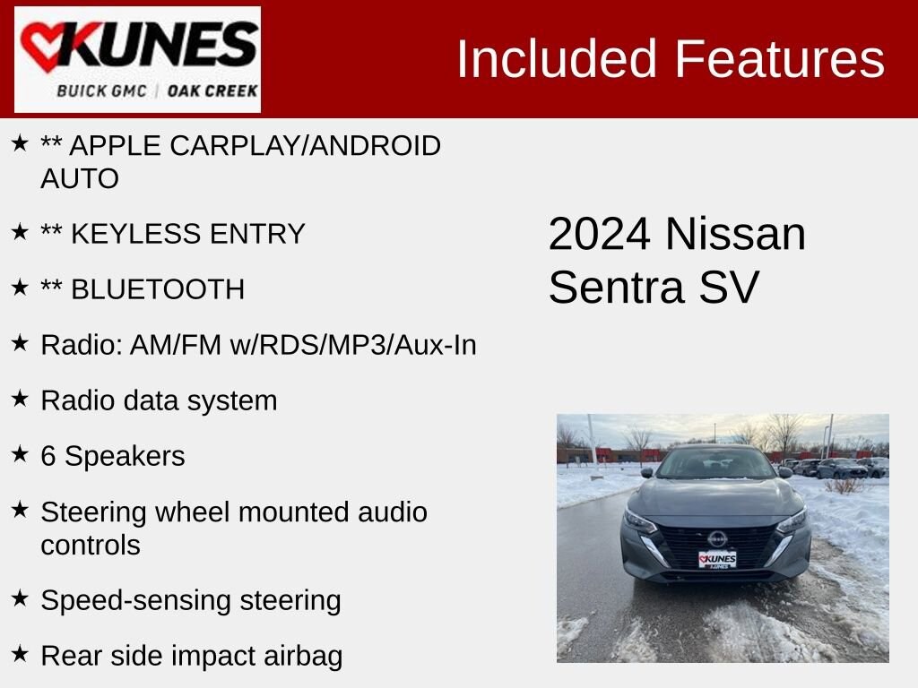 Used 2024 Nissan Sentra SV Sedan