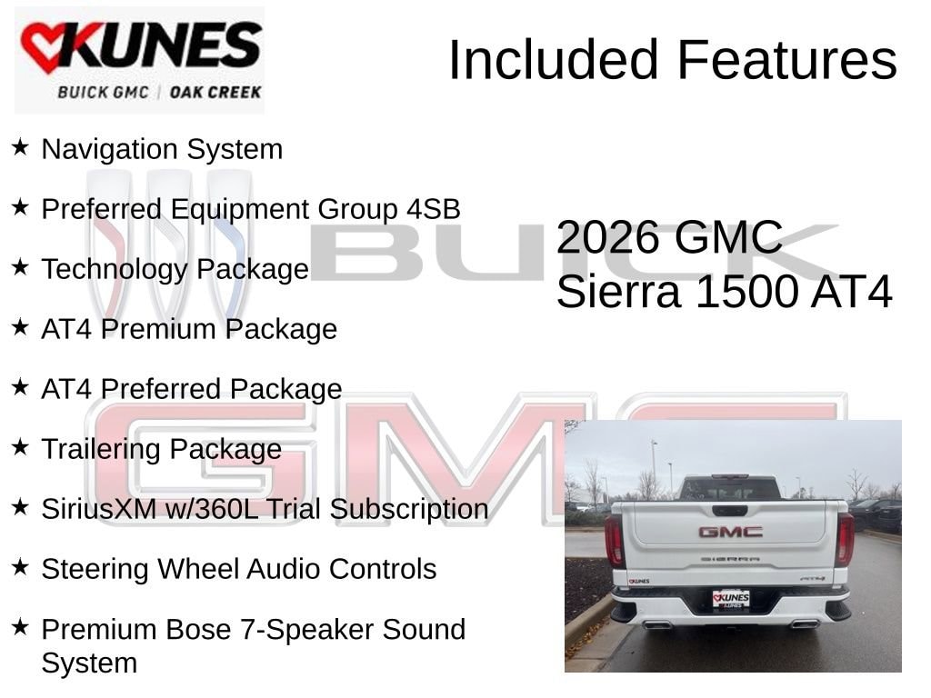 New 2026 GMC Sierra 1500 AT4 Truck