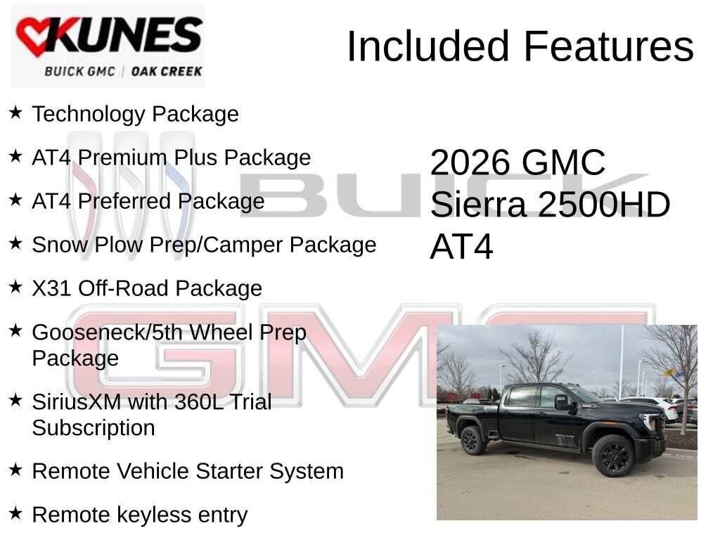 New 2026 GMC Sierra 2500 HD AT4 Truck