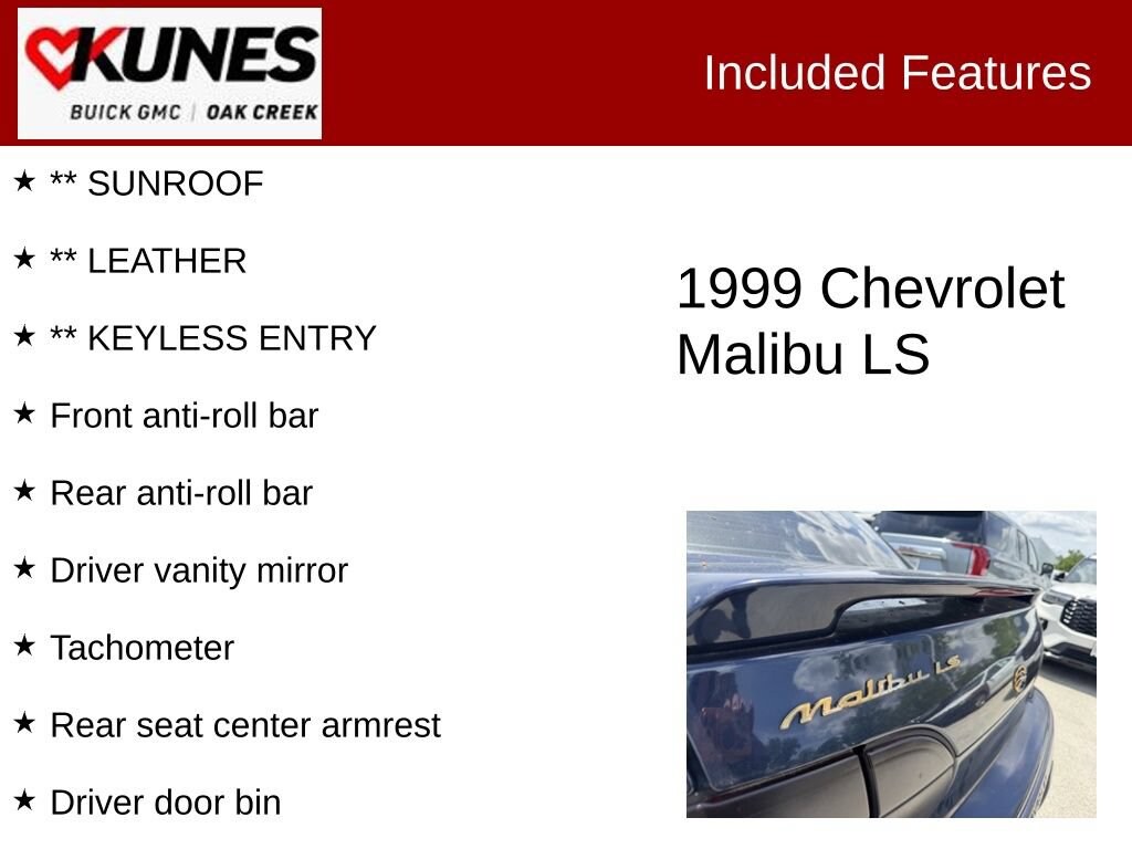 Used 1999 Chevrolet Malibu LS Sedan
