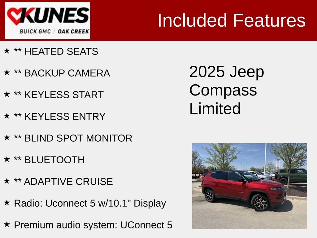 Used 2025 Jeep Compass Limited SUV