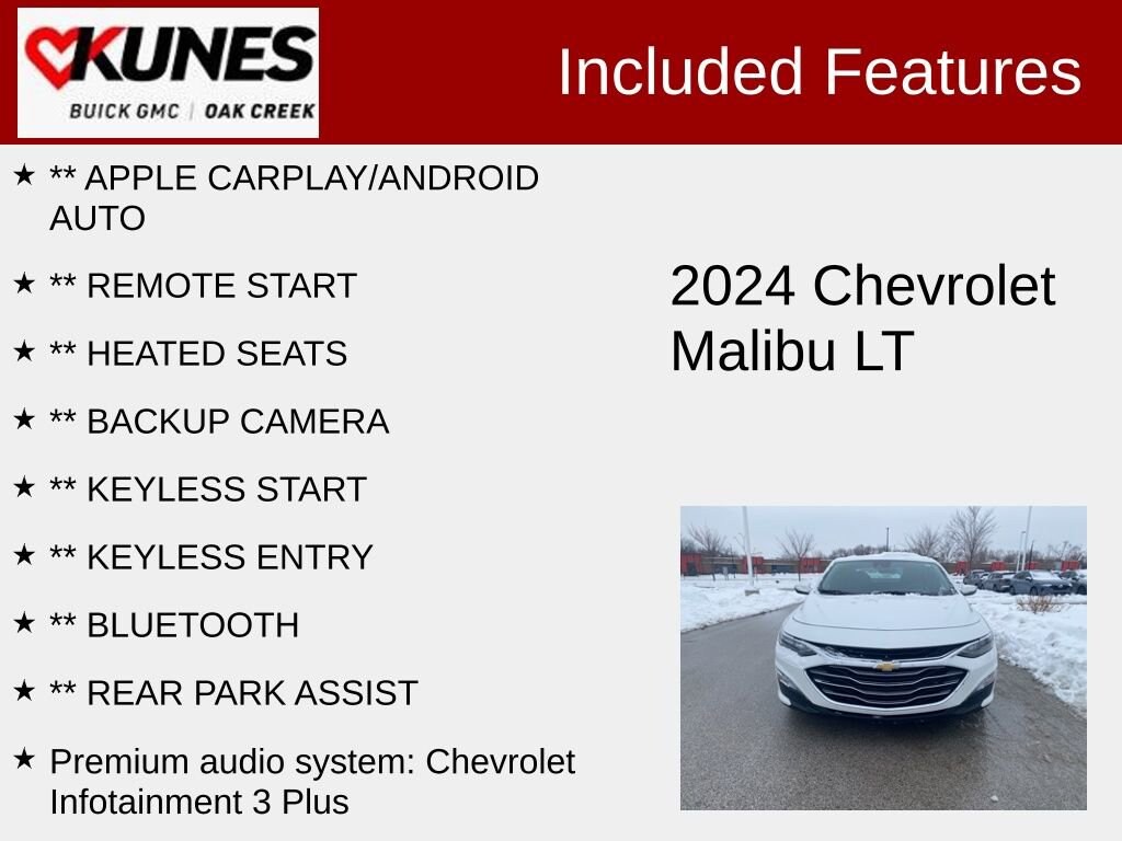Used 2024 Chevrolet Malibu 1LT Sedan