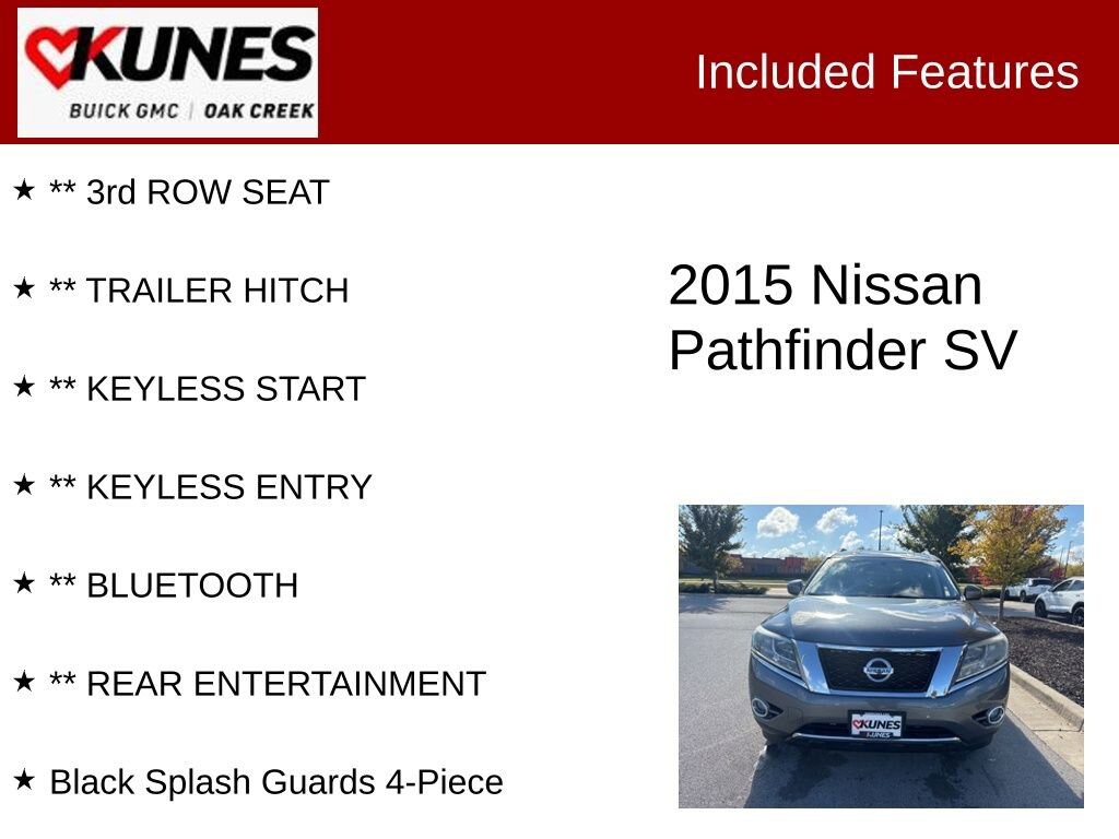 Used 2015 Nissan Pathfinder SV SUV