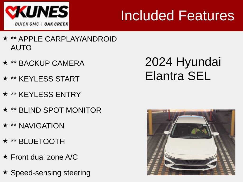 Used 2024 Hyundai Elantra SEL Sedan