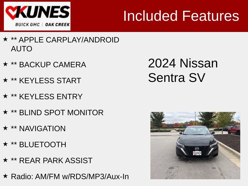 Used 2024 Nissan Sentra SV Sedan