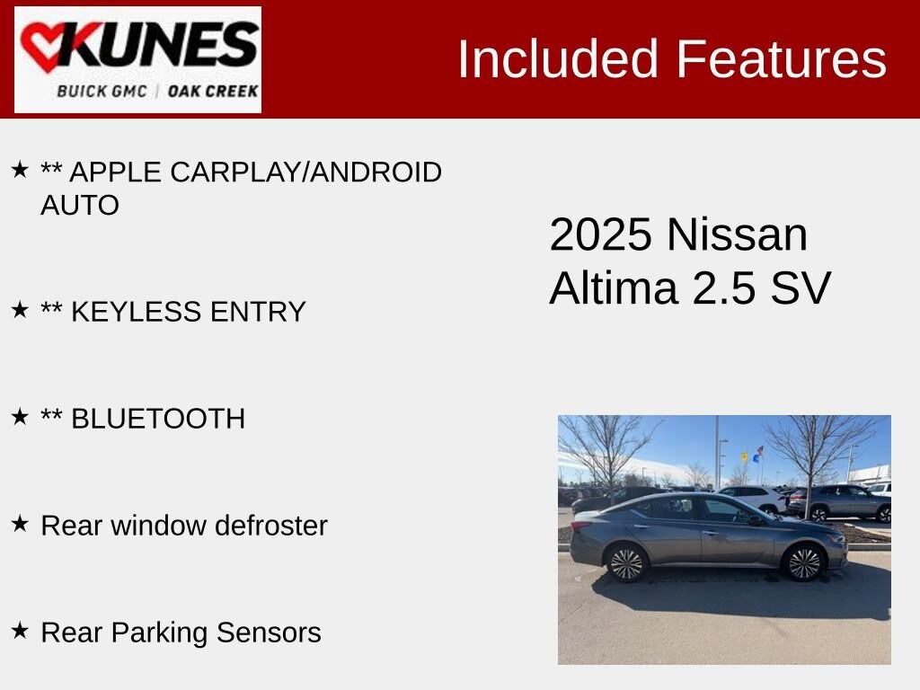 Used 2025 Nissan Altima SV Sedan