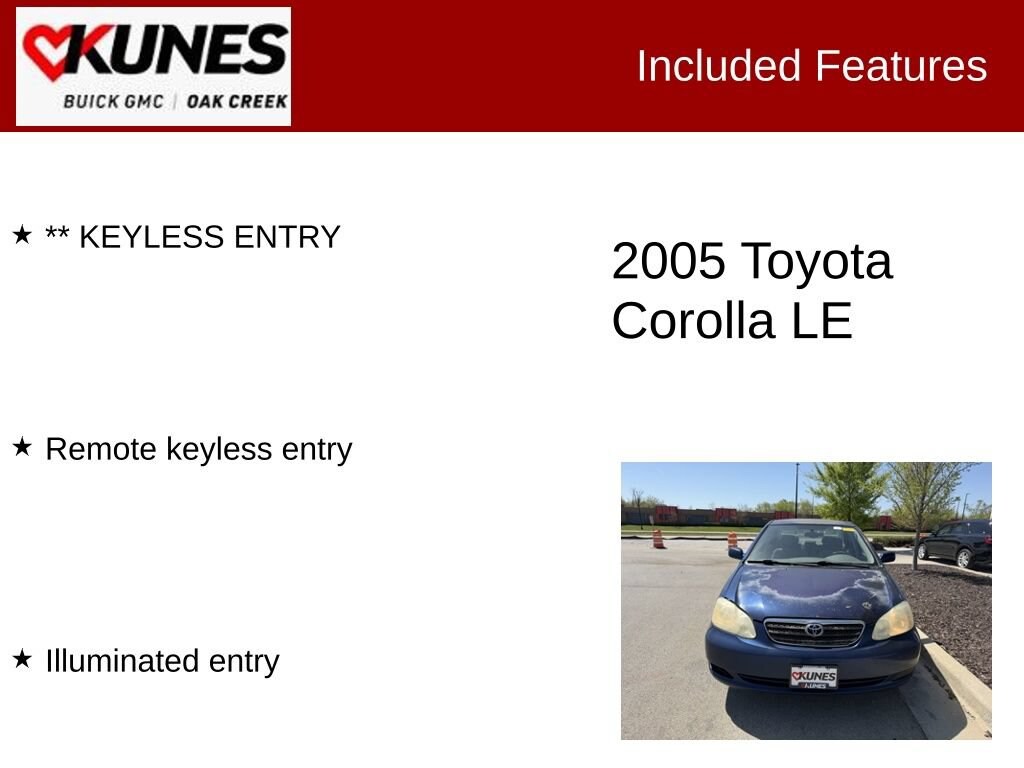 Used 2005 Toyota Corolla CE Sedan