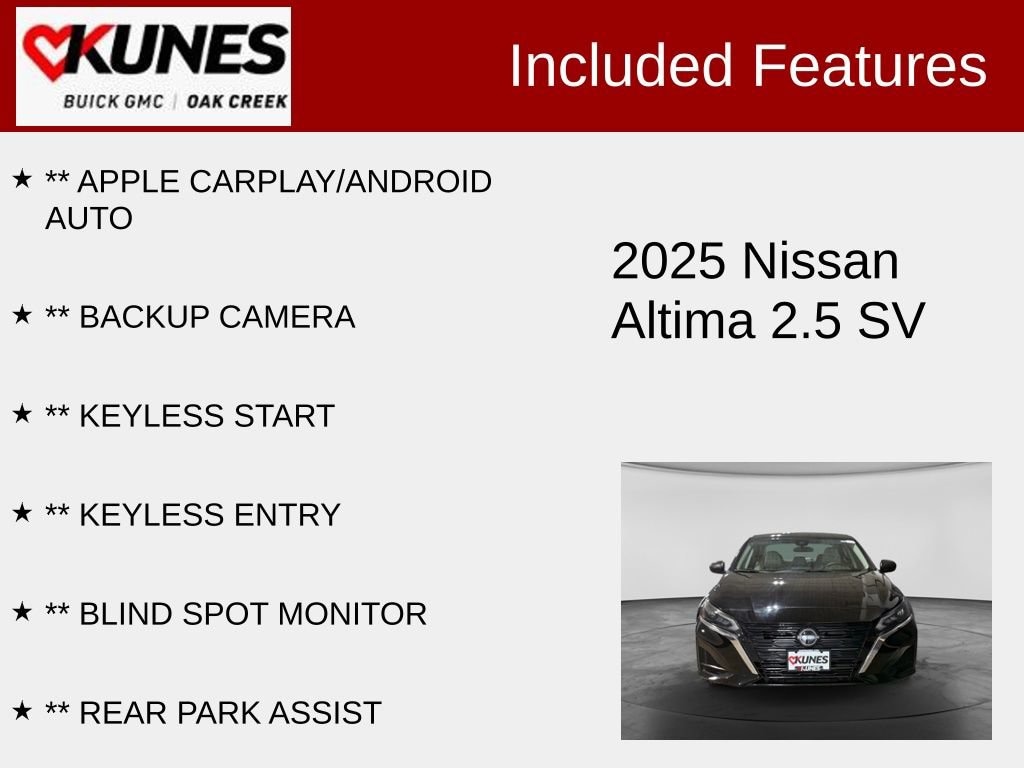 Used 2025 Nissan Altima SV Sedan
