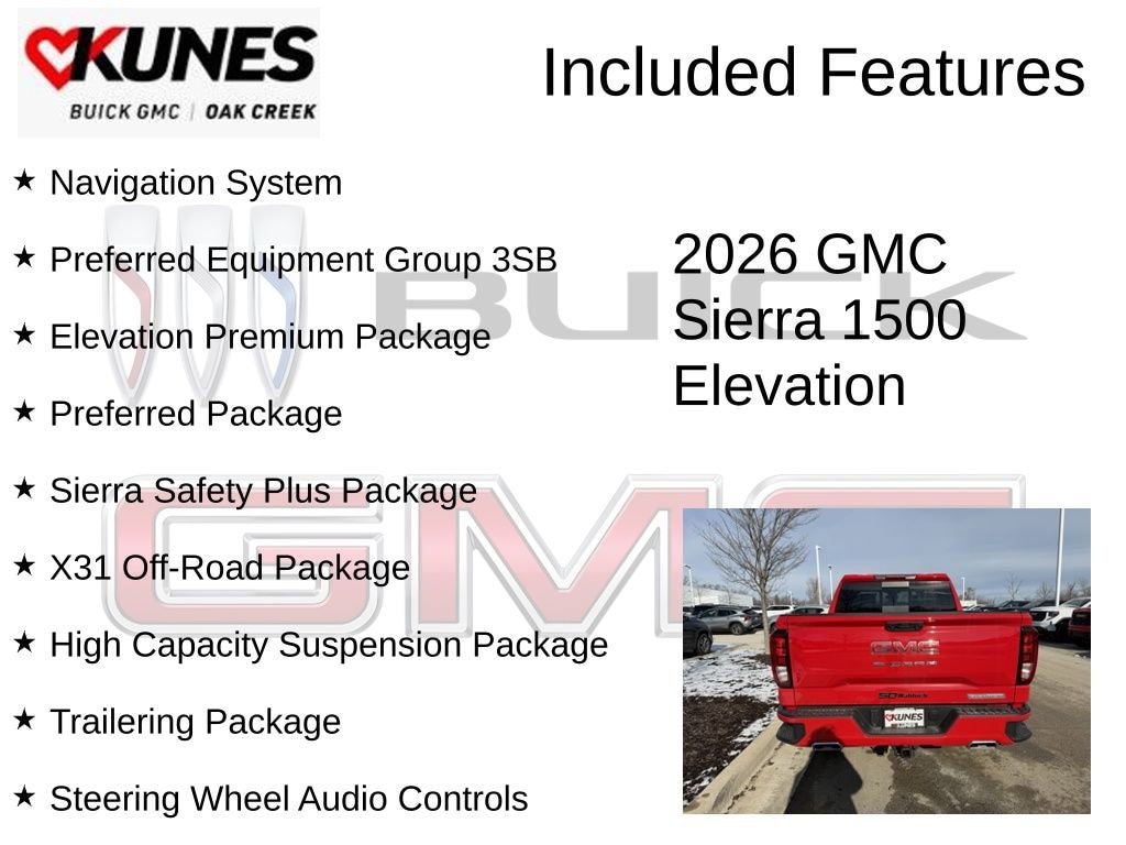 New 2026 GMC Sierra 1500 Elevation Truck