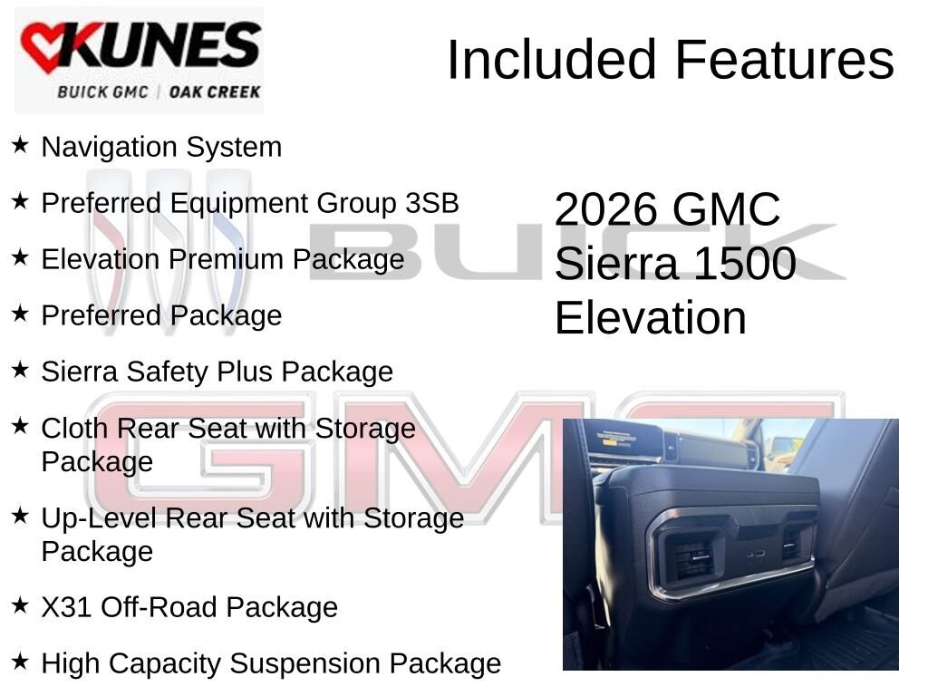 New 2026 GMC Sierra 1500 Elevation Truck