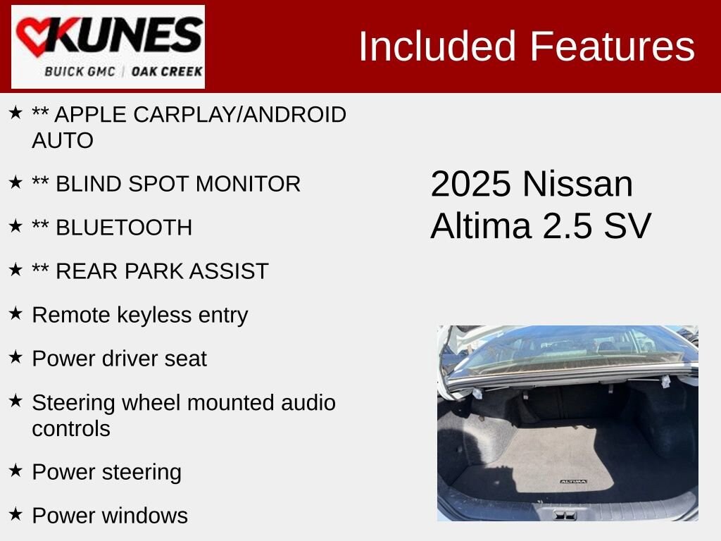 Used 2025 Nissan Altima SV Sedan
