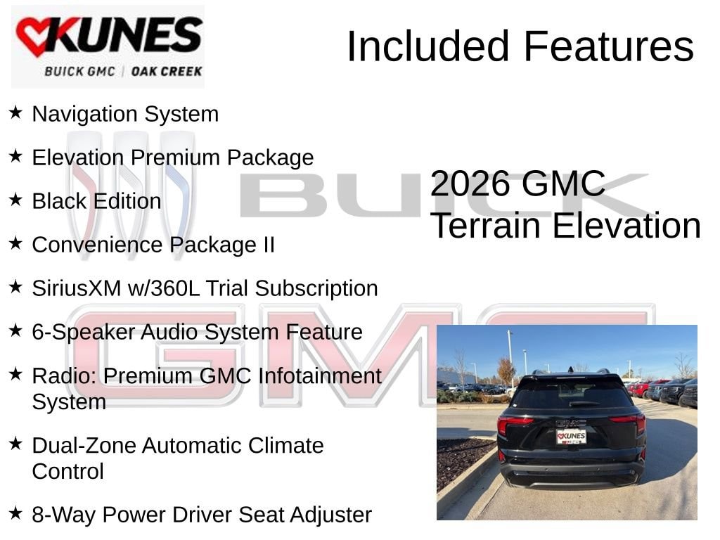 New 2026 GMC Terrain Elevation SUV