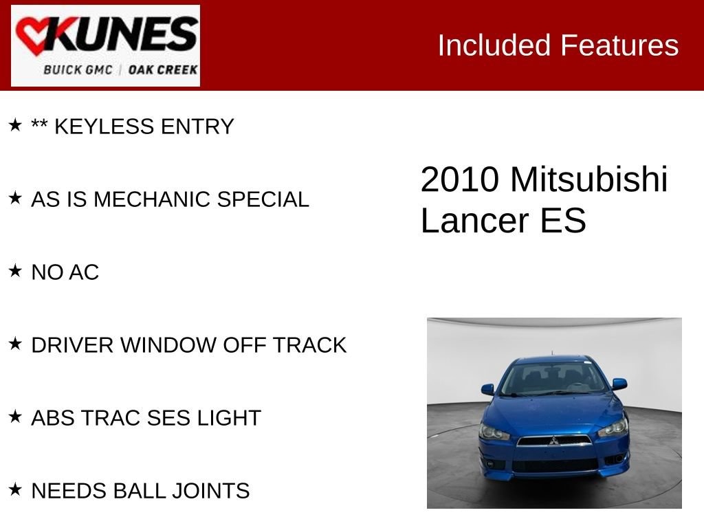 Used 2010 Mitsubishi Lancer ES Sedan