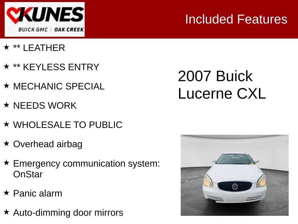 Used 2007 Buick Lucerne CXL V6 Sedan