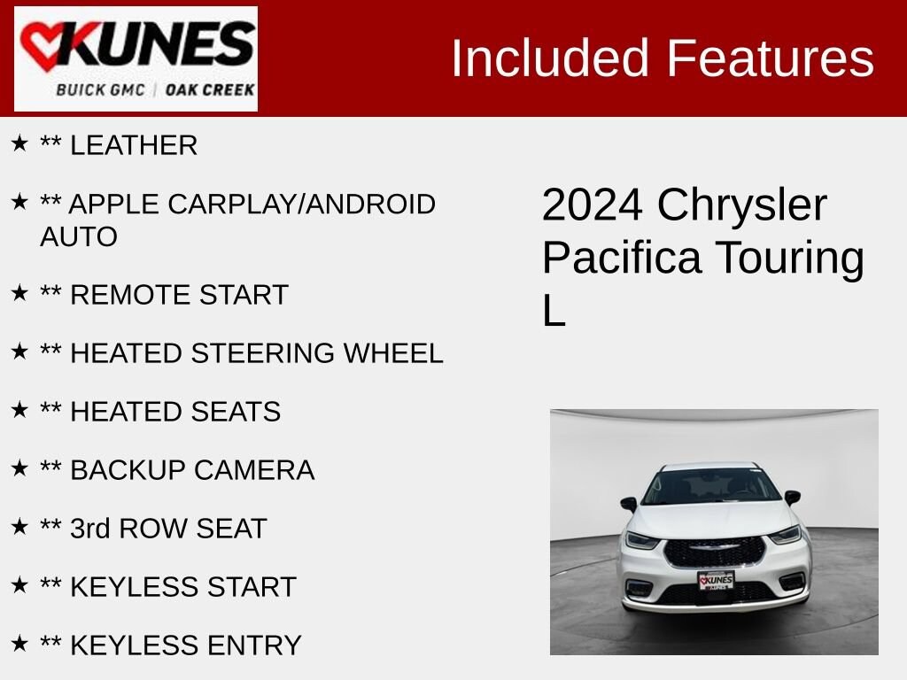 Used 2024 Chrysler Pacifica Touring L Van Passenger Van