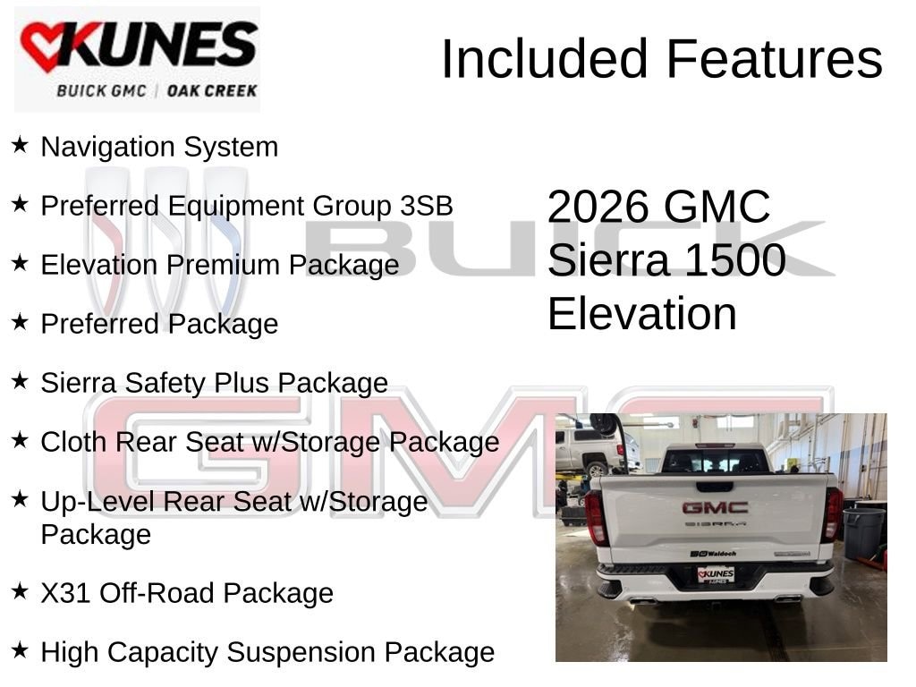 New 2026 GMC Sierra 1500 Elevation Truck