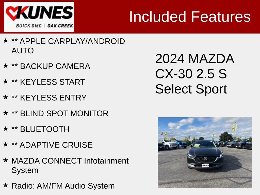 Used 2024 Mazda CX-30 2.5 S Select Sport SUV
