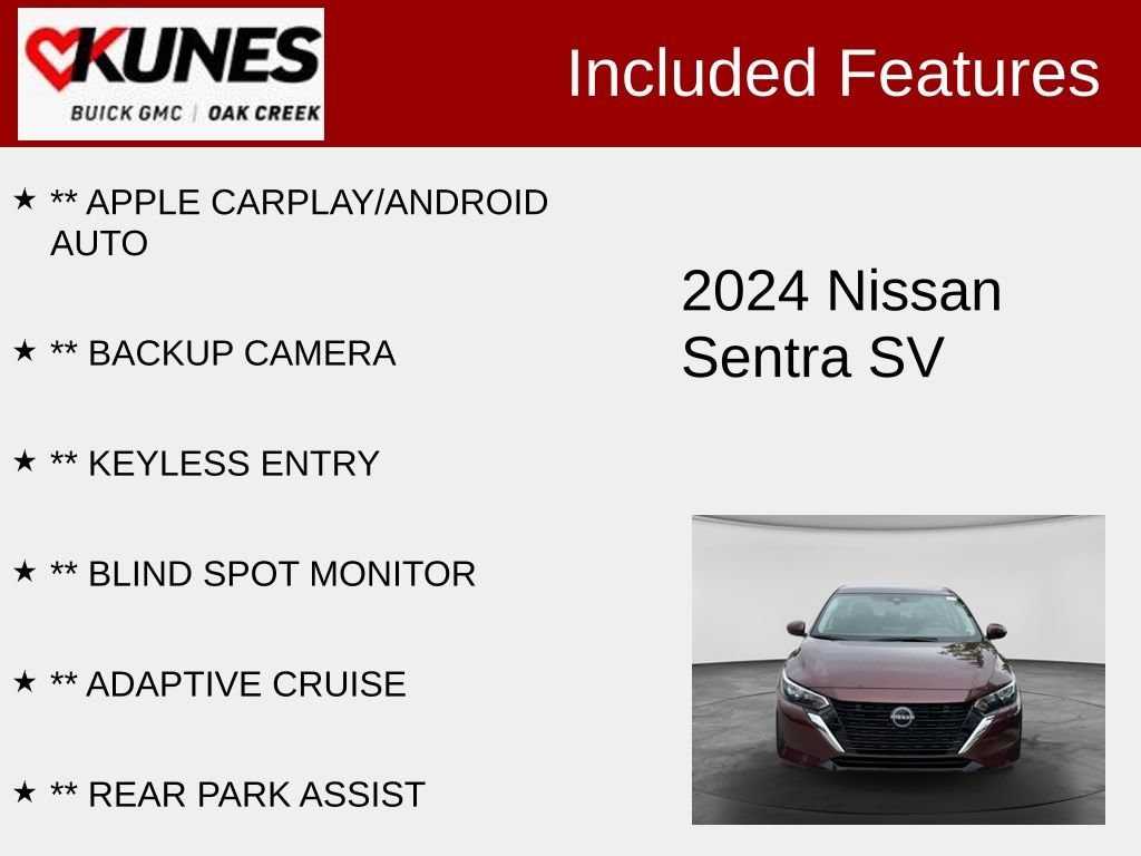 Used 2024 Nissan Sentra SV Sedan