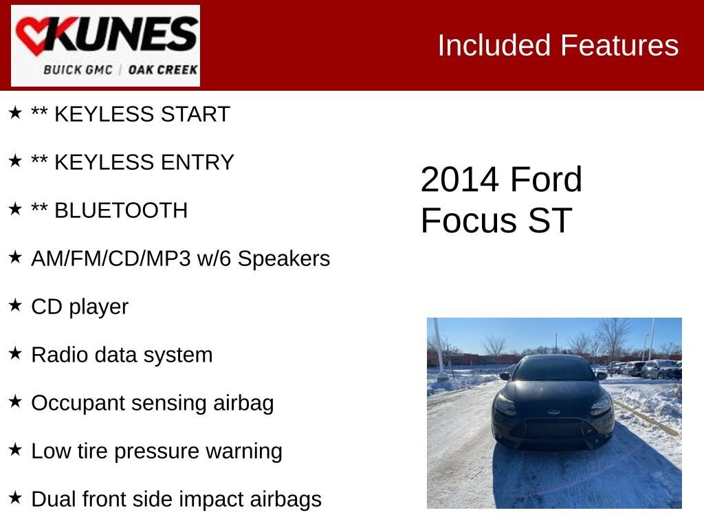 Used 2014 Ford Focus ST Base Hatchback
