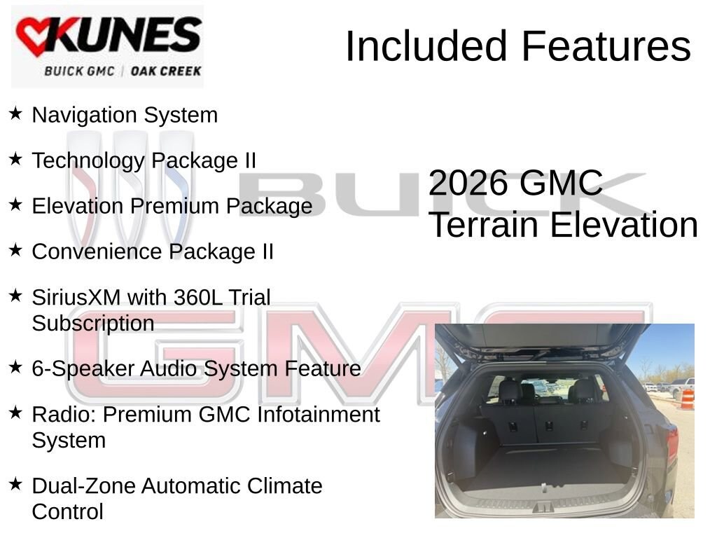 New 2026 GMC Terrain Elevation SUV