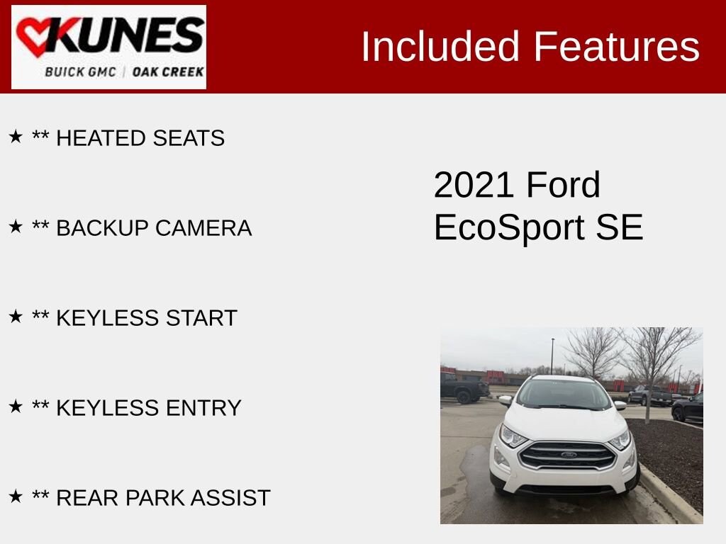 Used 2021 Ford EcoSport SE SUV
