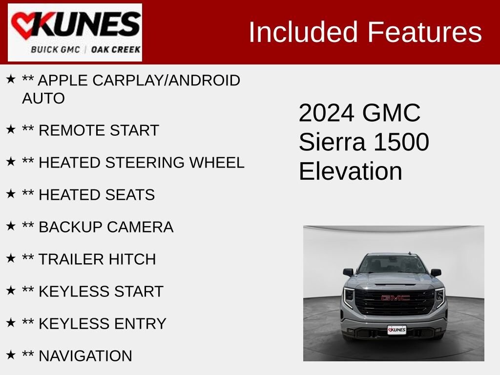 Used 2024 GMC Sierra 1500 Elevation w/3SB Truck Crew Cab