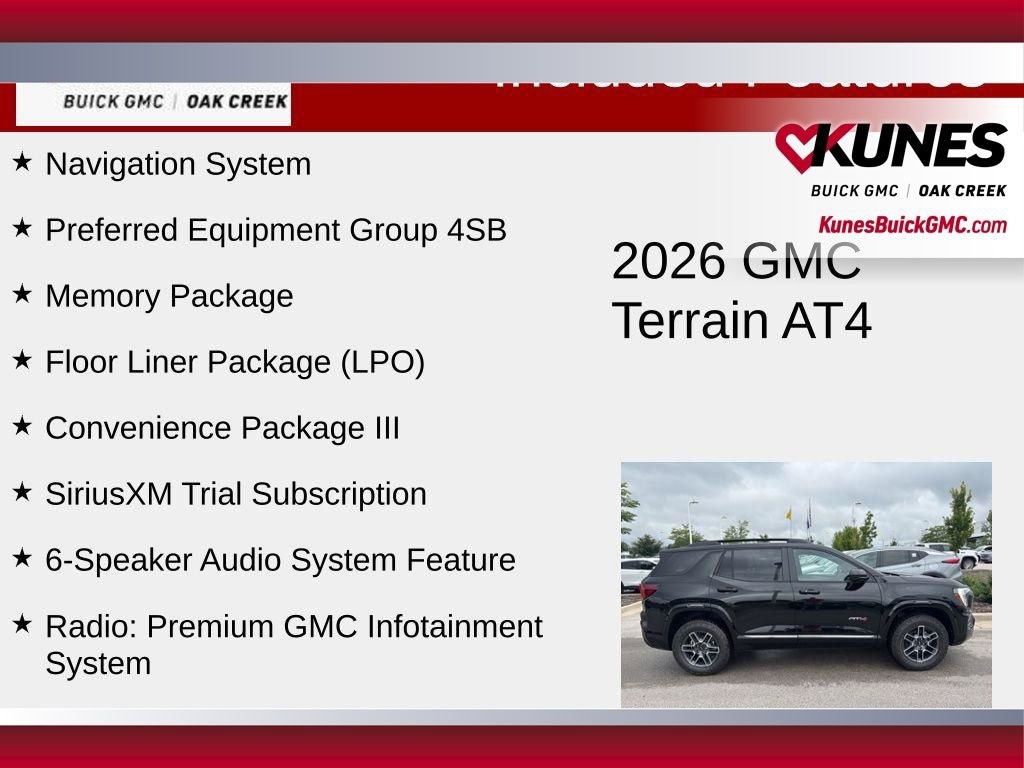 New 2026 GMC Terrain AT4 SUV
