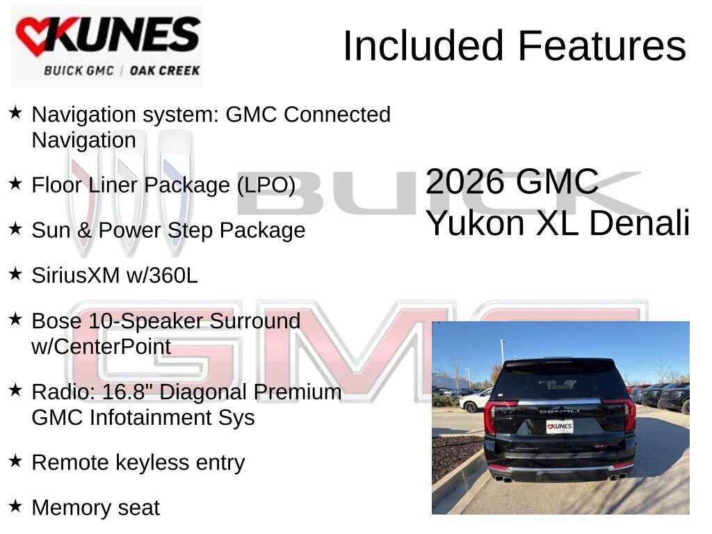 New 2026 GMC Yukon XL Denali SUV