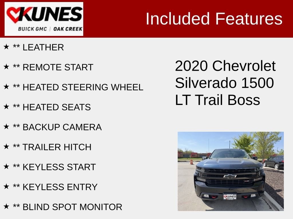 Used 2020 Chevrolet Silverado 1500 LT Trail Boss Truck Crew Cab