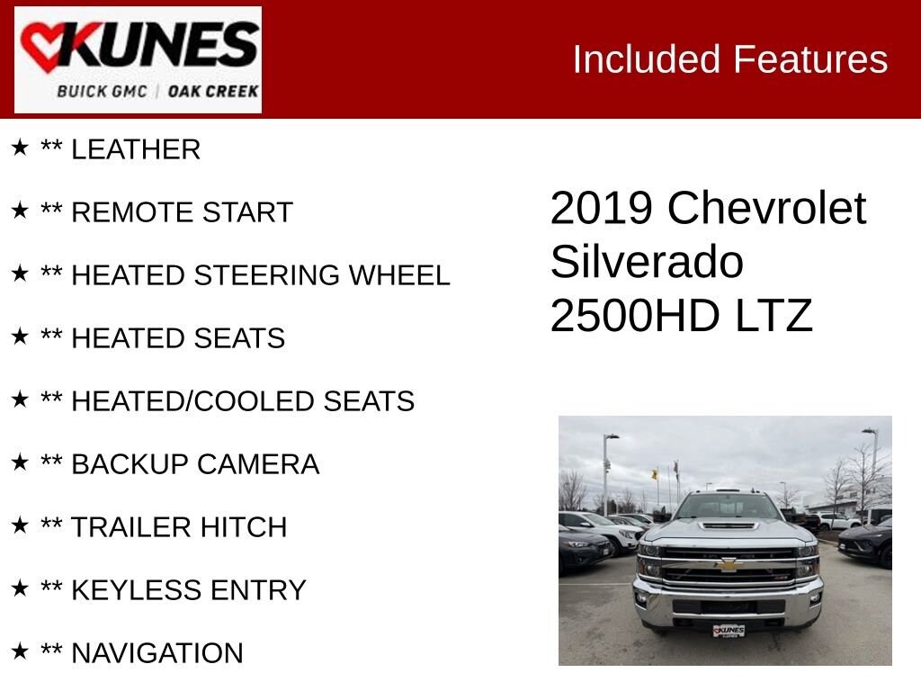 Used 2019 Chevrolet Silverado 2500HD LTZ Truck Crew Cab