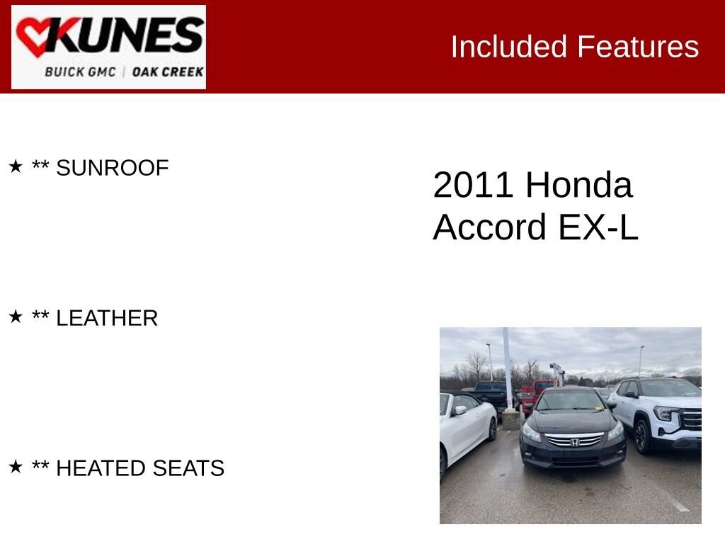 Used 2011 Honda Accord 3.5 EX-L Sedan