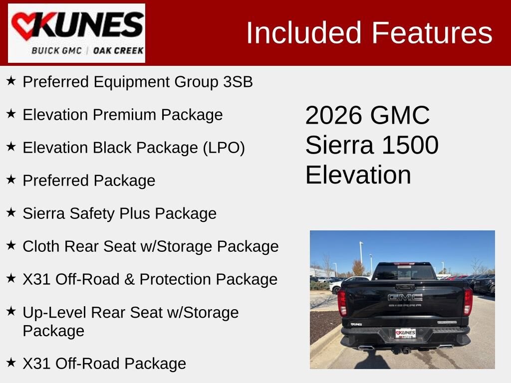 New 2026 GMC Sierra 1500 Elevation Truck