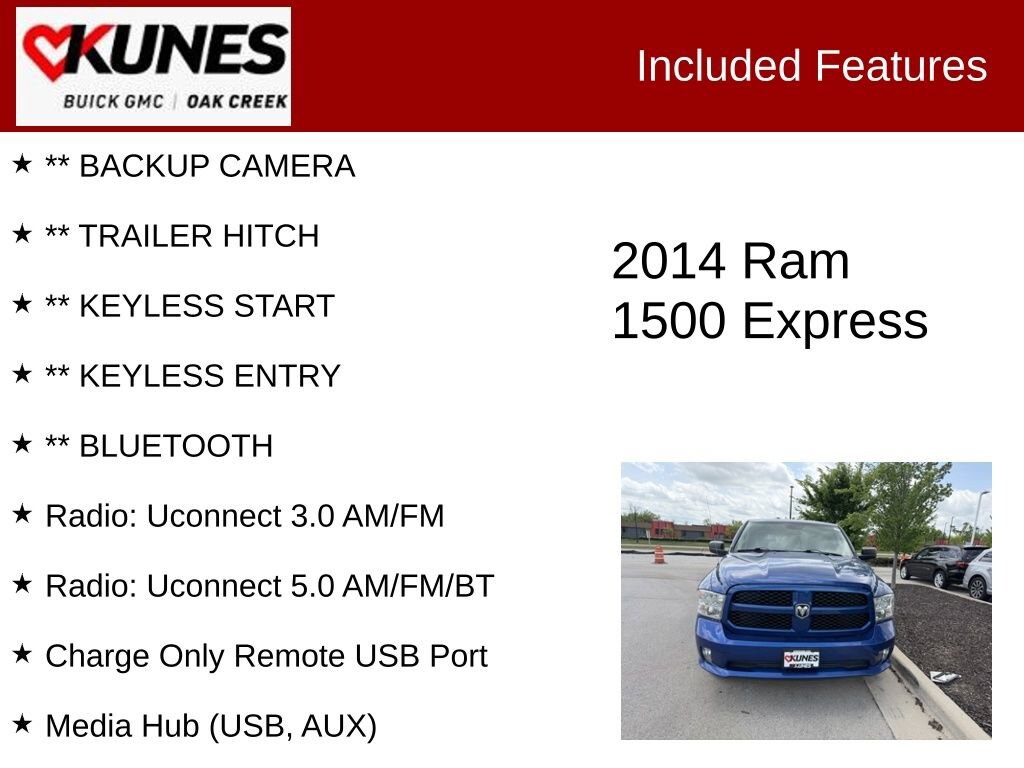 Used 2014 Ram 1500 Tradesman/Express Truck Quad Cab