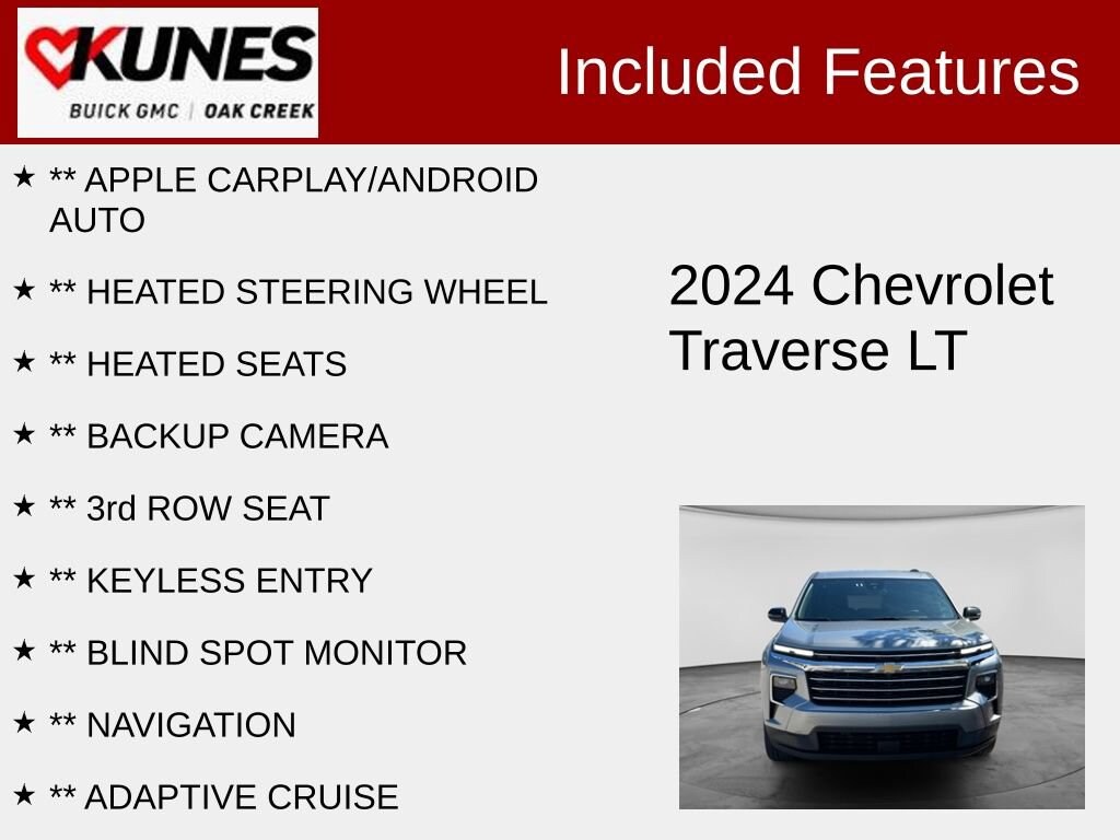 Used 2024 Chevrolet Traverse LT SUV