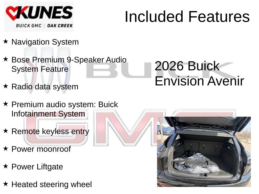 New 2026 Buick Envision Avenir SUV