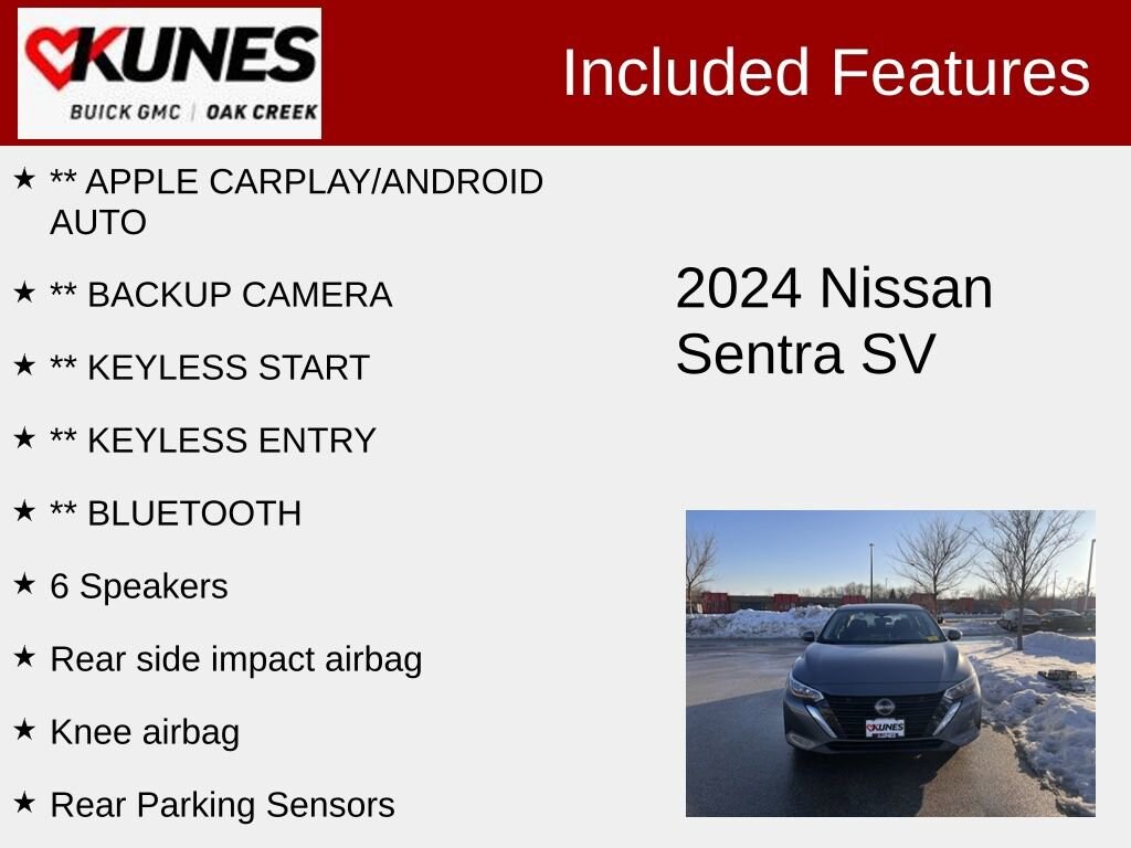 Used 2024 Nissan Sentra SV Sedan