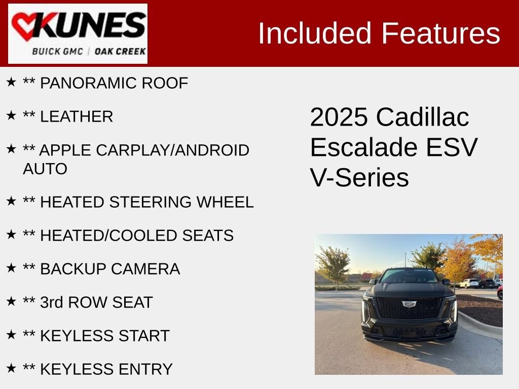 Used 2025 CADILLAC Escalade ESV V-Series SUV