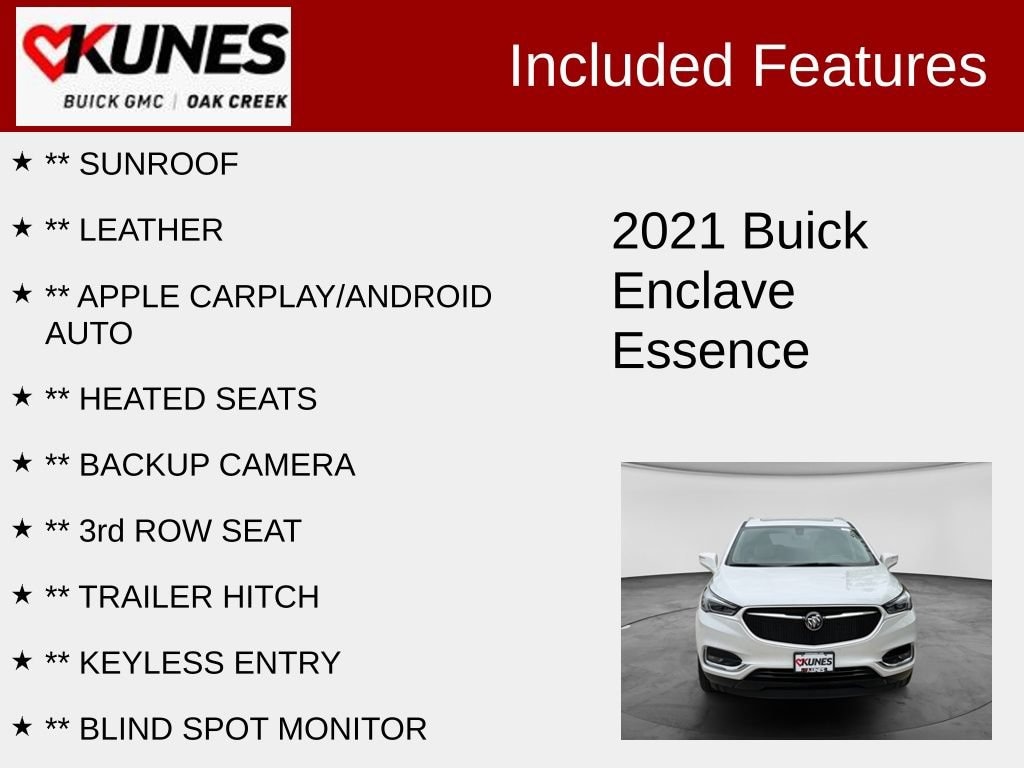 Used 2021 Buick Enclave Essence SUV