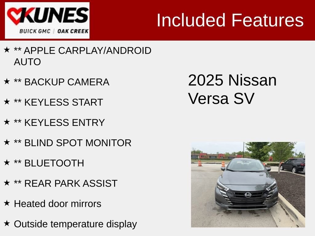 Used 2025 Nissan Versa 1.6 SV Sedan