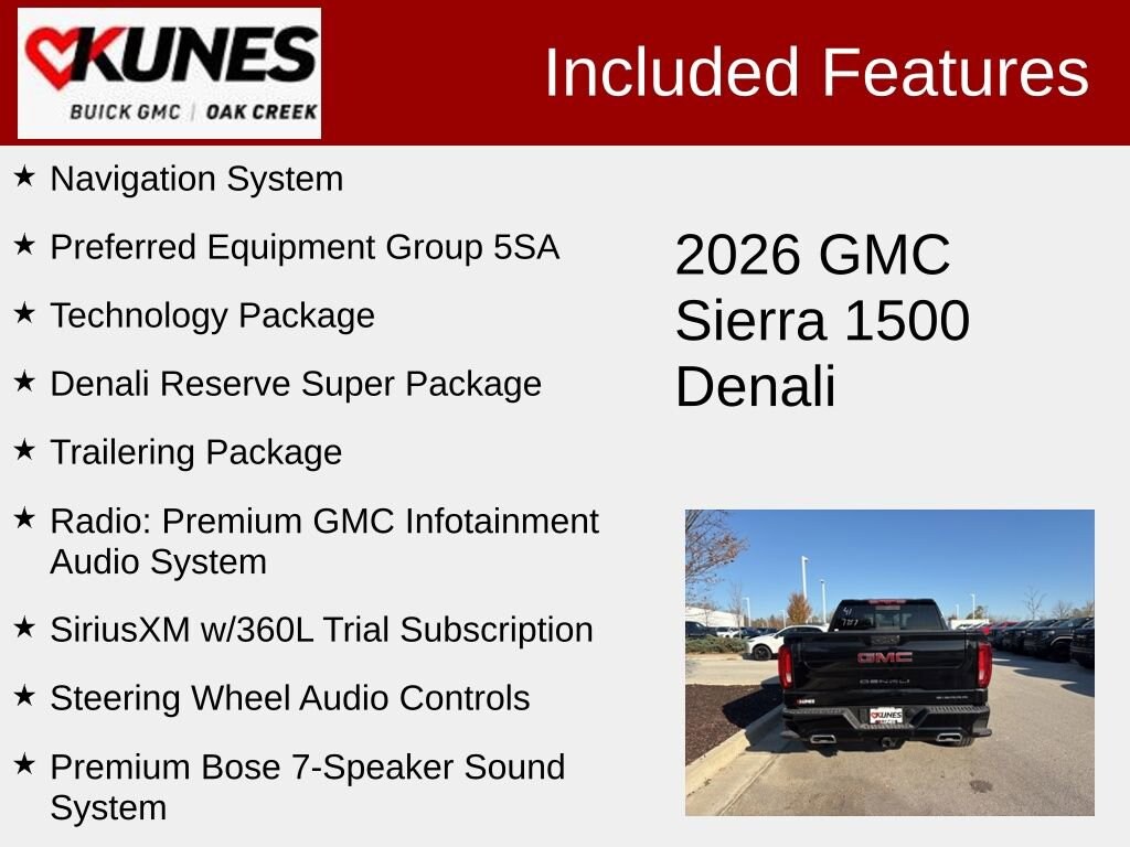 New 2026 GMC Sierra 1500 Denali Truck