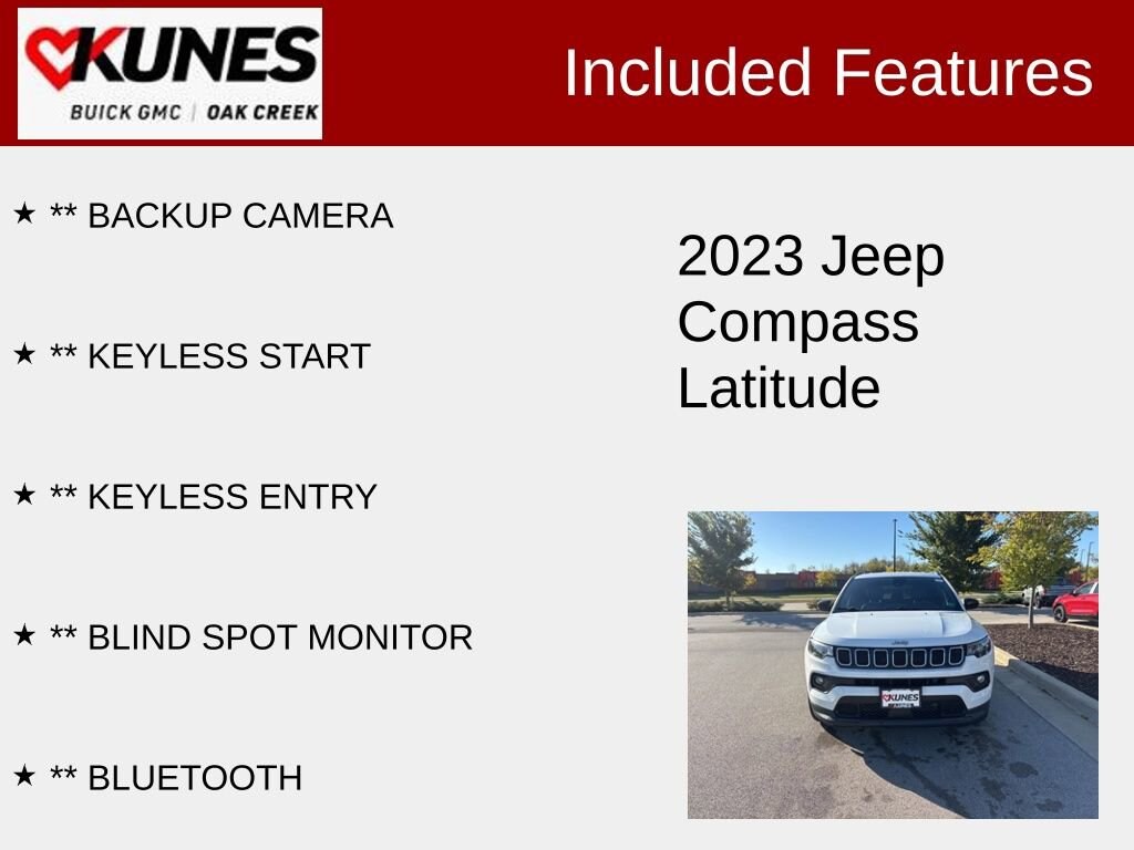 Used 2023 Jeep Compass Latitude SUV