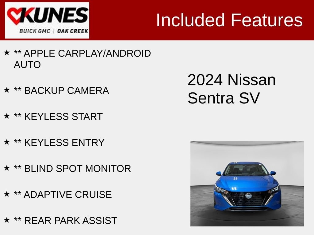 Used 2024 Nissan Sentra SV Sedan