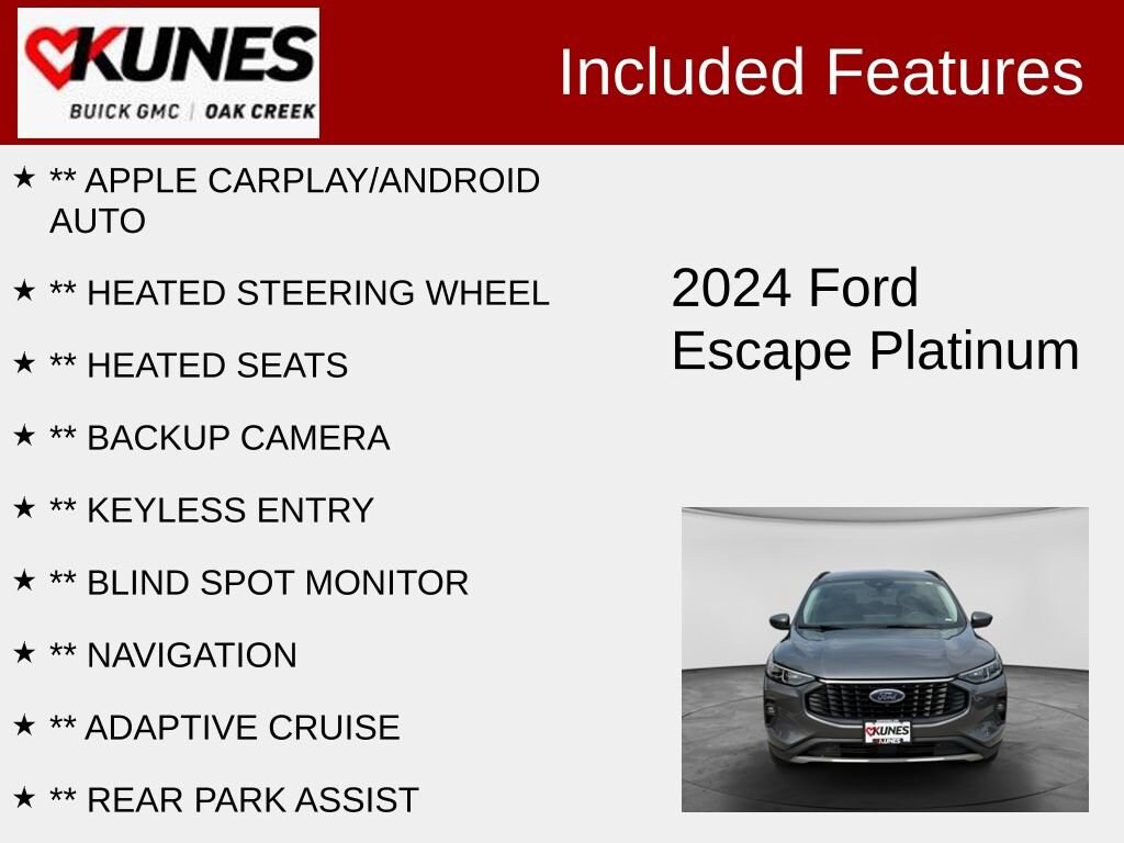 Used 2024 Ford Escape Platinum SUV