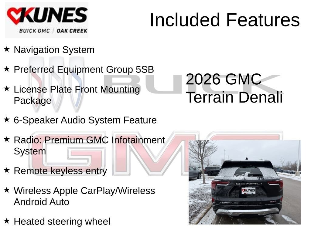 New 2026 GMC Terrain Denali SUV