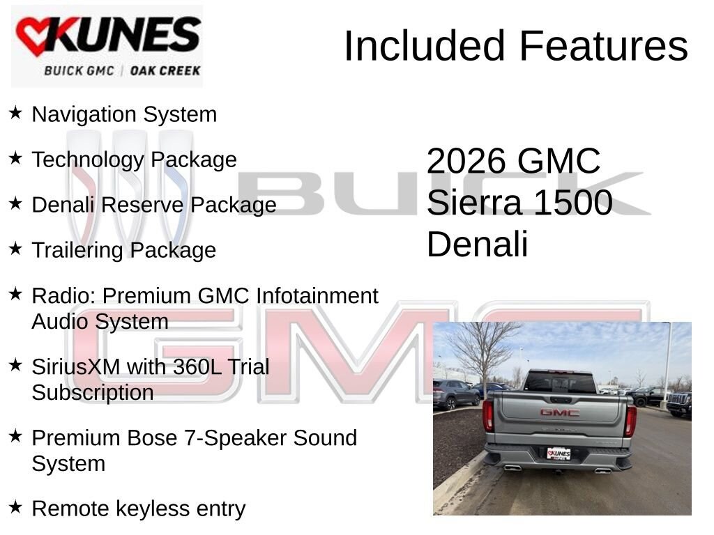 New 2026 GMC Sierra 1500 Denali Truck